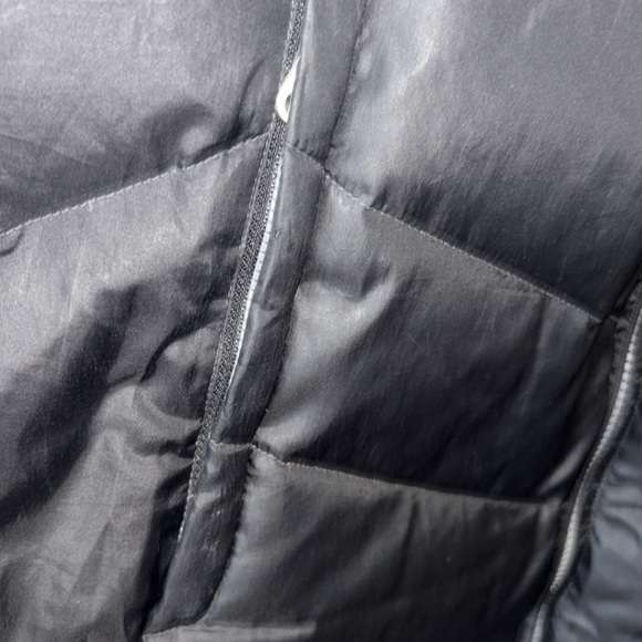 Eddie Bauer Black Goose Down Puffer Long Jacket Coat Winter EB550 Fill Large - Picture 5 of 7